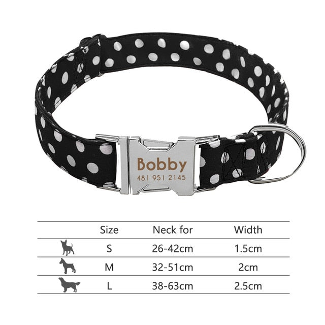 Personalized Pet Collar Engraved ID Tag Nameplate