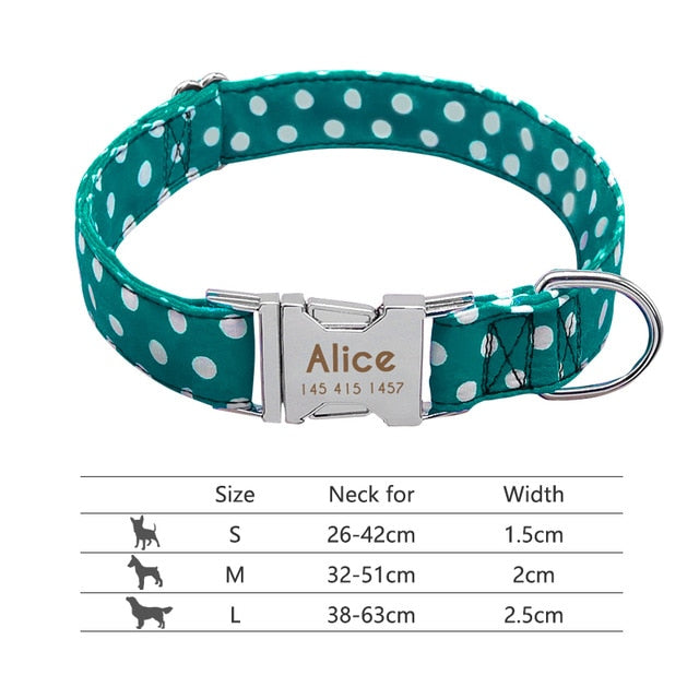 Personalized Pet Collar Engraved ID Tag Nameplate