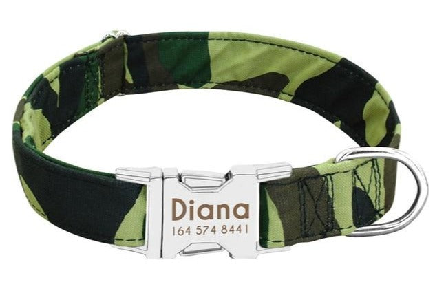 Personalized Pet Collar Engraved ID Tag Nameplate