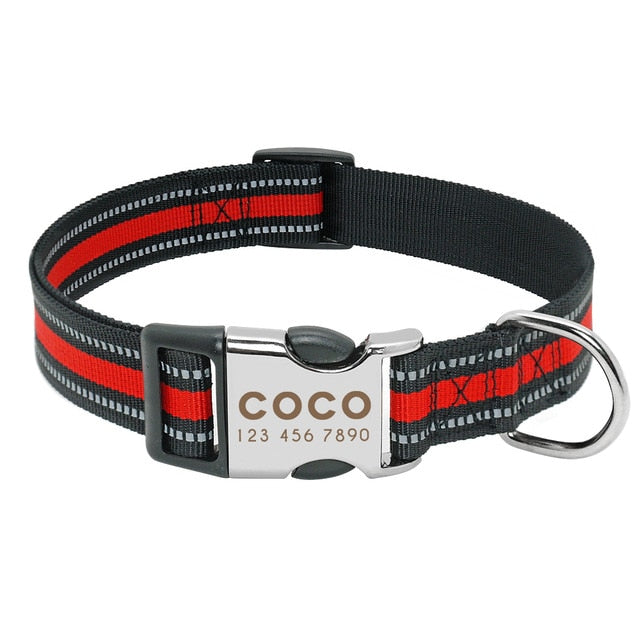 Personalized Pet Collar Engraved ID Tag Nameplate