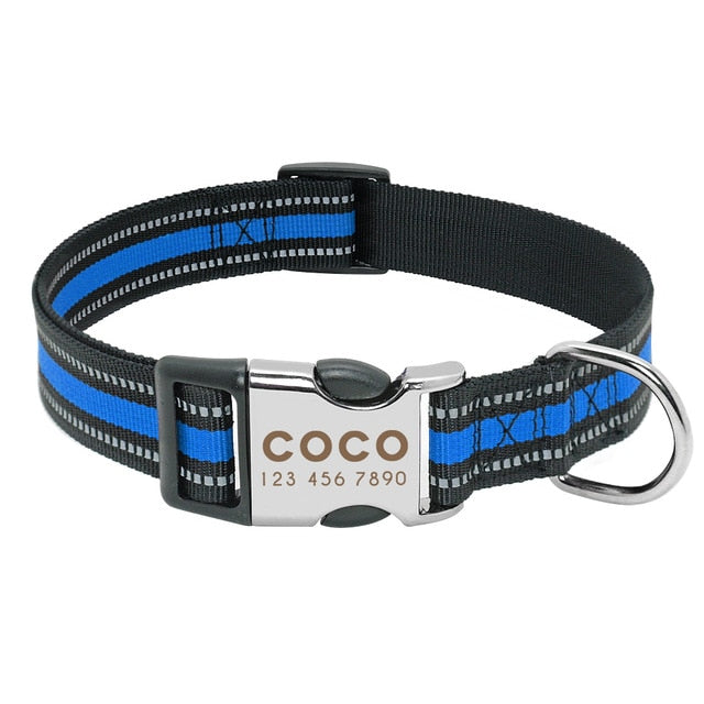 Personalized Pet Collar Engraved ID Tag Nameplate