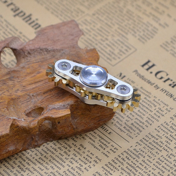Gears Fidget Spinner Toys Metal Brass