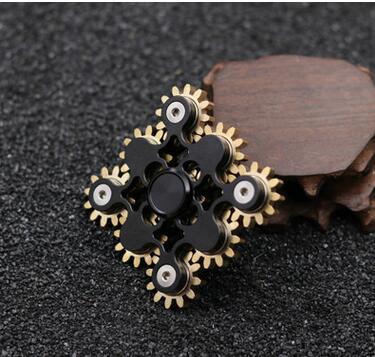 Gears Fidget Spinner Toys Metal Brass