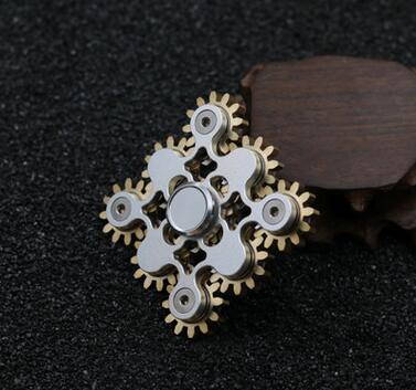Gears Fidget Spinner Toys Metal Brass