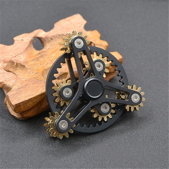 Gears Fidget Spinner Toys Metal Brass