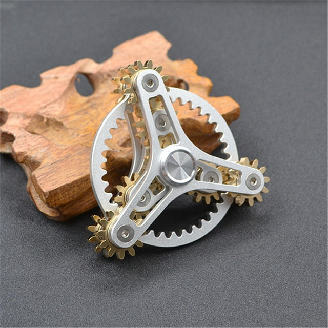 Gears Fidget Spinner Toys Metal Brass
