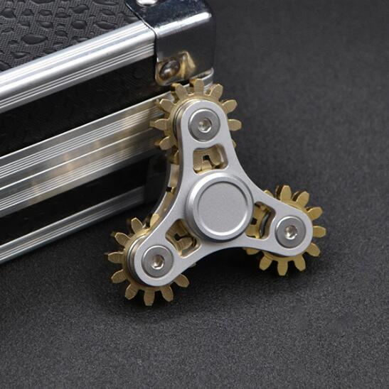 Gears Fidget Spinner Toys Metal Brass