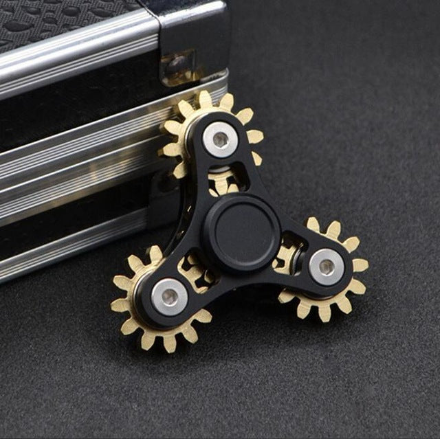 Gears Fidget Spinner Toys Metal Brass