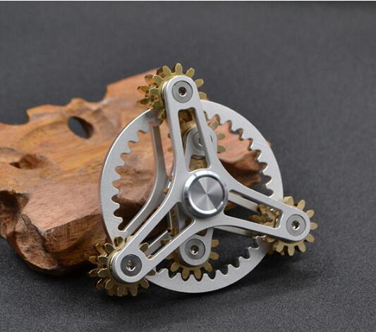 Gears Fidget Spinner Toys Metal Brass