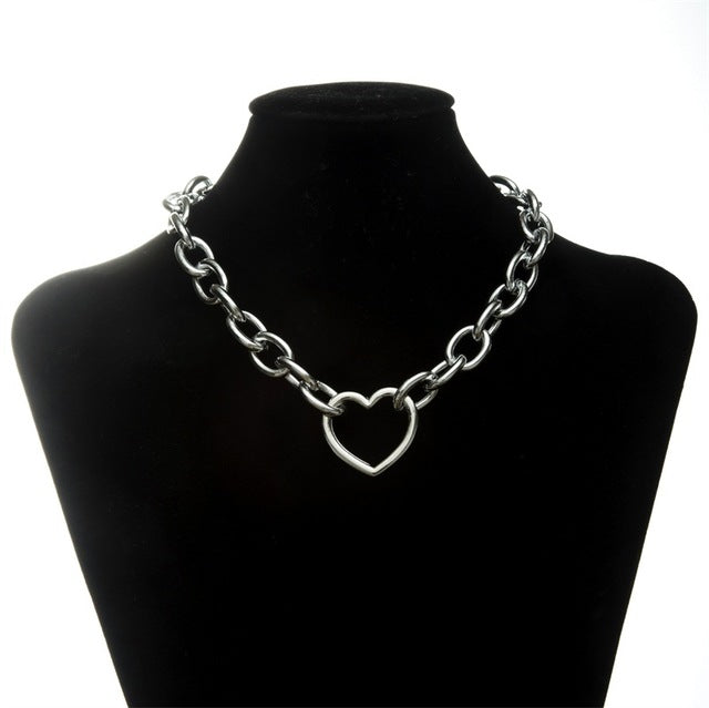 Vintage Chunky Chain Choker Necklace