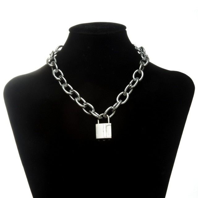 Vintage Chunky Chain Choker Necklace