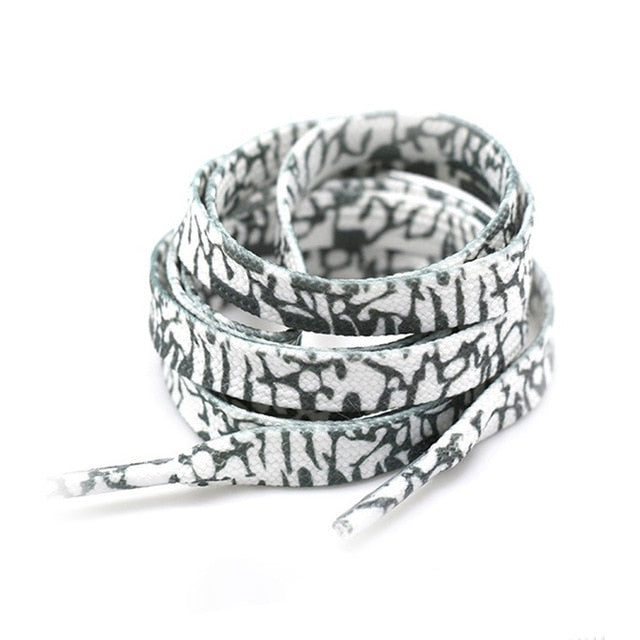 Colorful Print Sneaker Shoe Laces Flat Shoestrings