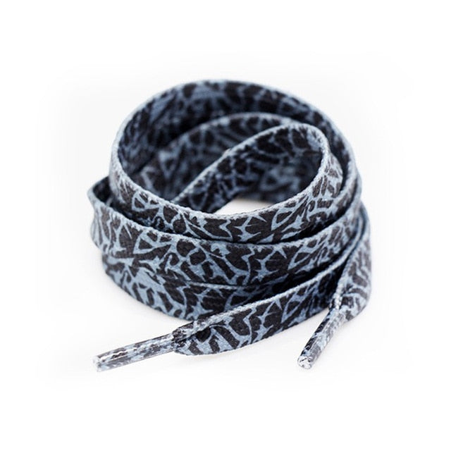 Colorful Print Sneaker Shoe Laces Flat Shoestrings