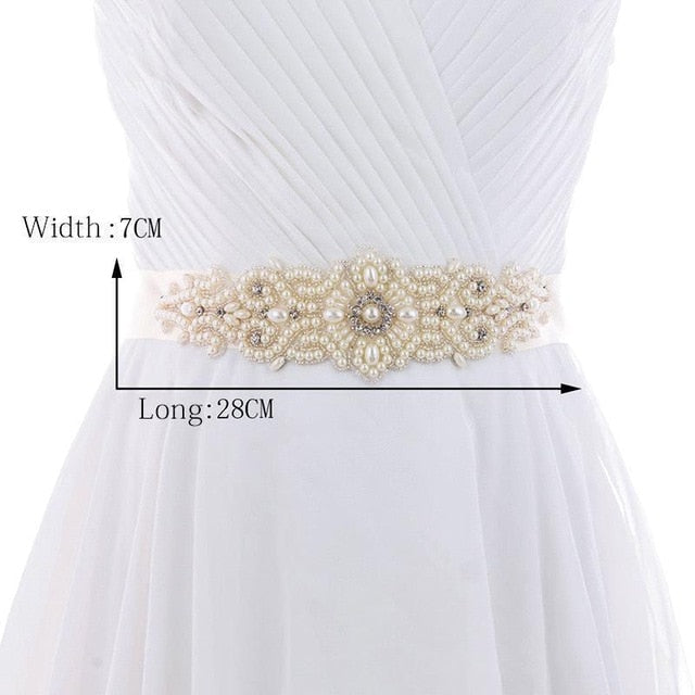 Crystal Wedding Dress Belt Bridal Sash