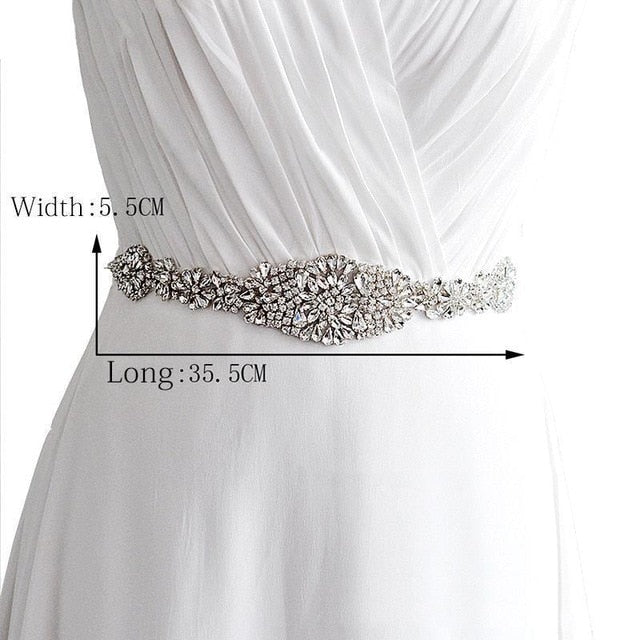 Crystal Wedding Dress Belt Bridal Sash