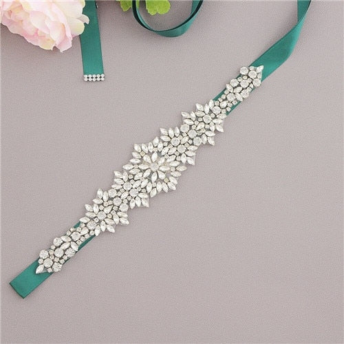 Crystal Wedding Dress Belt Bridal Sash