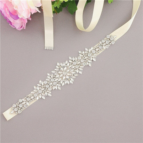 Crystal Wedding Dress Belt Bridal Sash