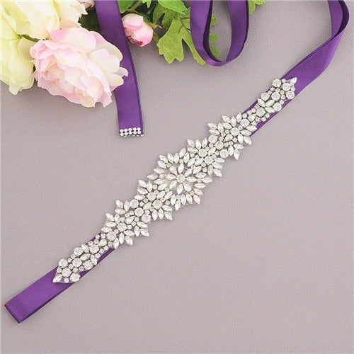 Crystal Wedding Dress Belt Bridal Sash