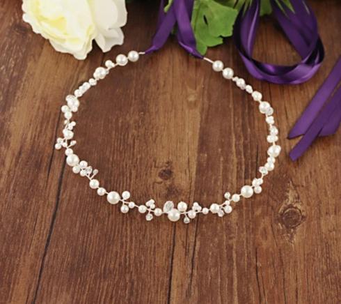 Silver Crystal Bridal Thin Belt Dress Sash