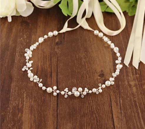 Silver Crystal Bridal Thin Belt Dress Sash