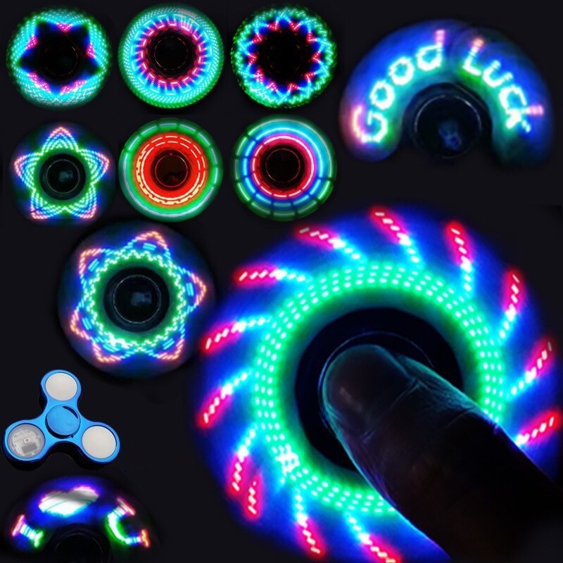 LED Fidget Spinner Metal Colorful Luminous