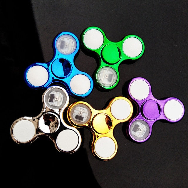 LED Fidget Spinner Metal Colorful Luminous