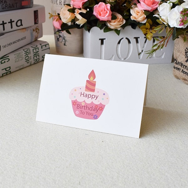 3D Pop Up Cards Birthday Cake Postcards