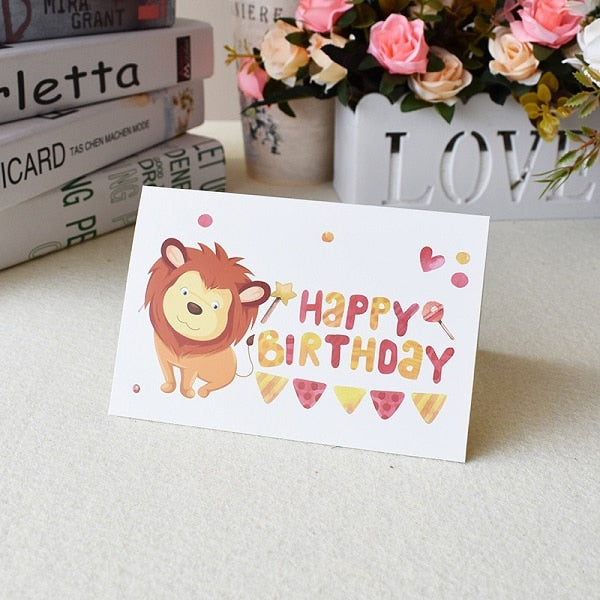 3D Pop Up Cards Birthday Cake Postcards