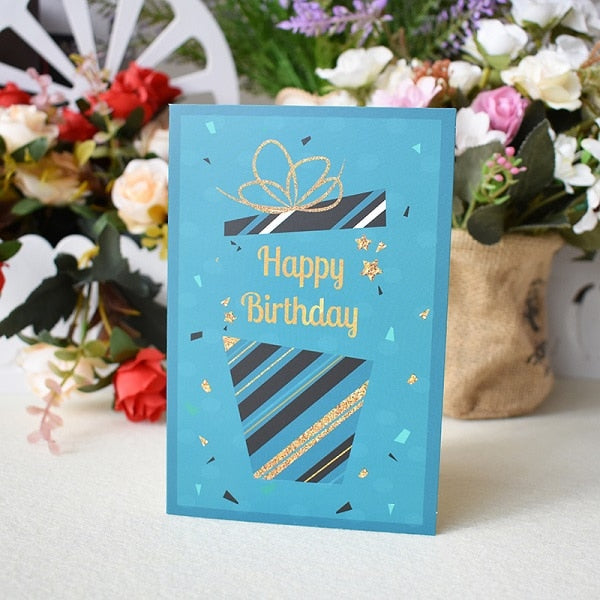 3D Pop Up Cards Birthday Cake Postcards