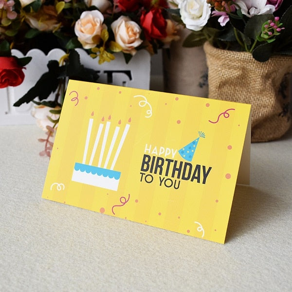 3D Pop Up Cards Birthday Cake Postcards