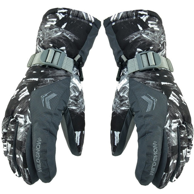 Ski Gloves Fleece Winter Windproof Waterproof Snow