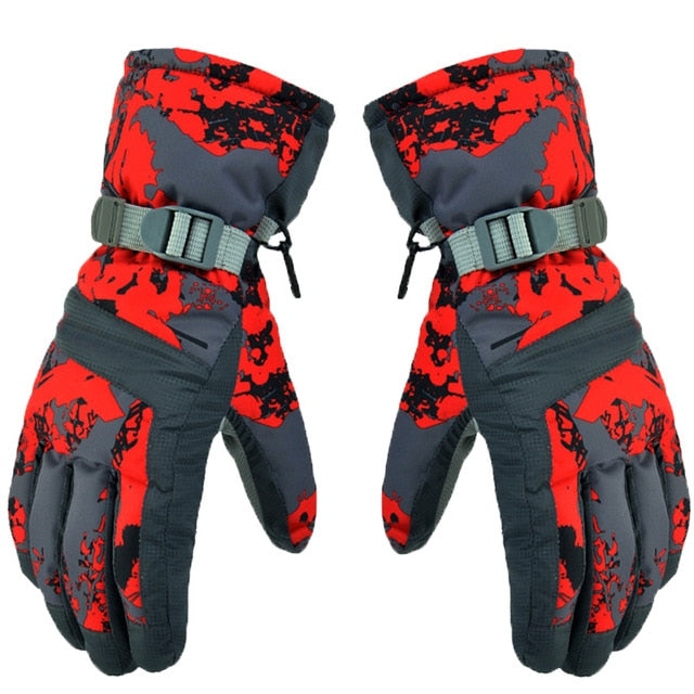 Ski Gloves Fleece Winter Windproof Waterproof Snow
