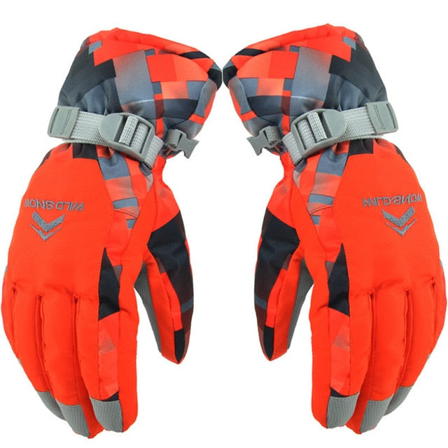 Ski Gloves Fleece Winter Windproof Waterproof Snow
