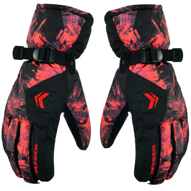 Ski Gloves Fleece Winter Windproof Waterproof Snow