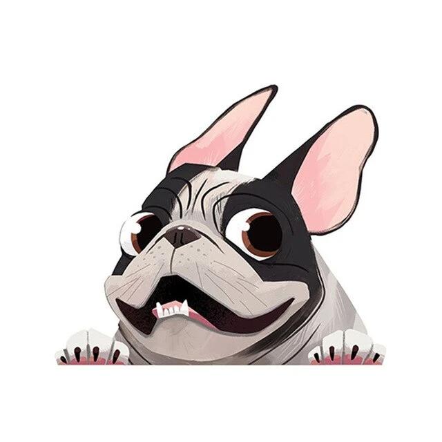 13cm x 11cm Funny French Bulldog Sticker Decal