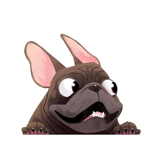 13cm x 11cm Funny French Bulldog Sticker Decal