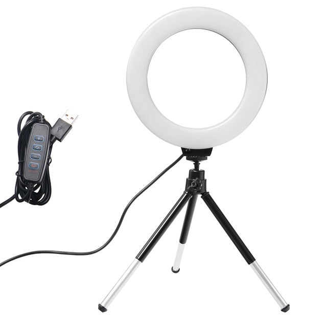 6 inch LED Ring Light With Tripod