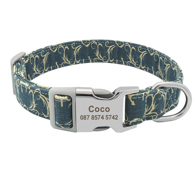 Customized Colorful Pet Collar Engraved ID Name Tag