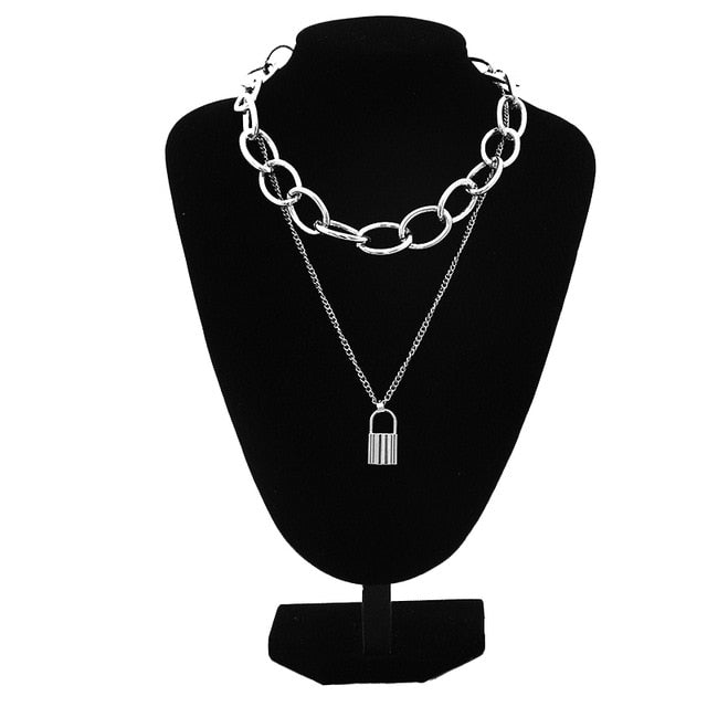 Vintage Chunky Chain Choker Necklace