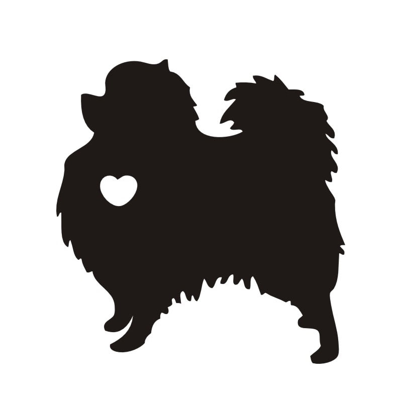 I Love My Pomeranian Dog Animal Car Decal Sticker