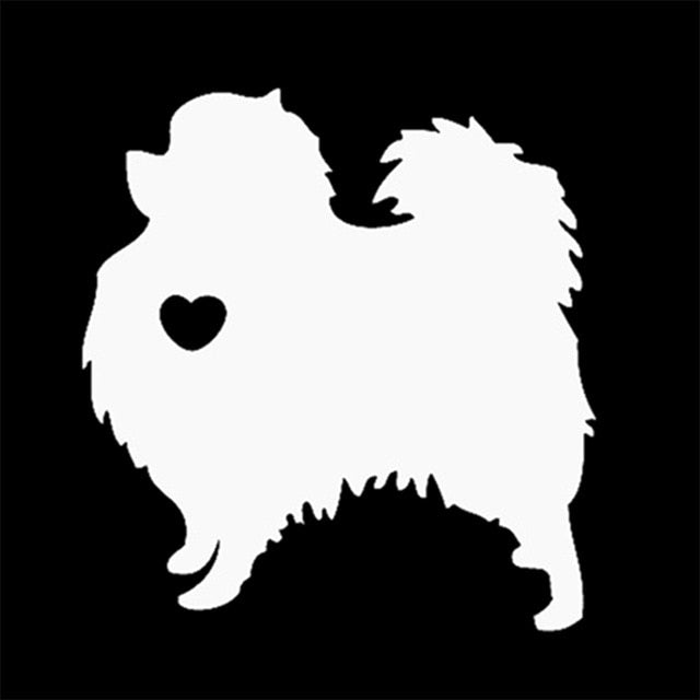 I Love My Pomeranian Dog Animal Car Decal Sticker