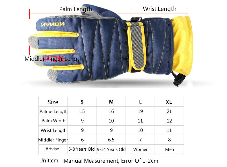 Winter Outdoor Sports Ski Snowboard Snow Glove