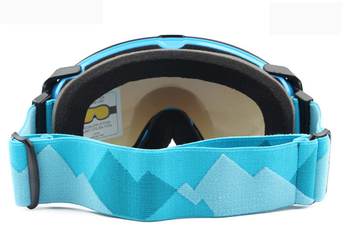 Ski Goggles UV400 Anti-Fog Lens Snowboard Sunglasses Wear Over Rx Glasses