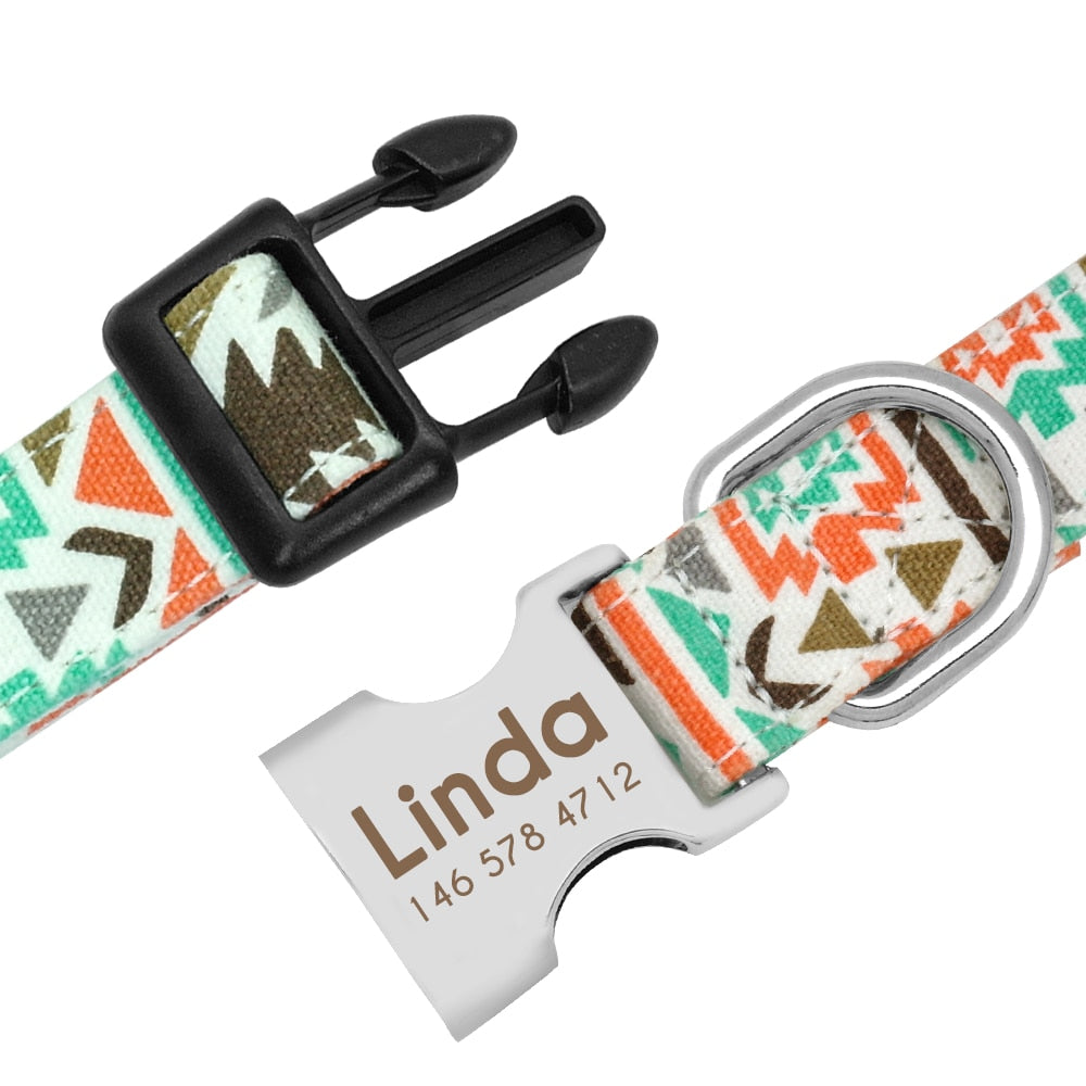 Dog Cat Collar Pet ID Tag Engraved Name Plate
