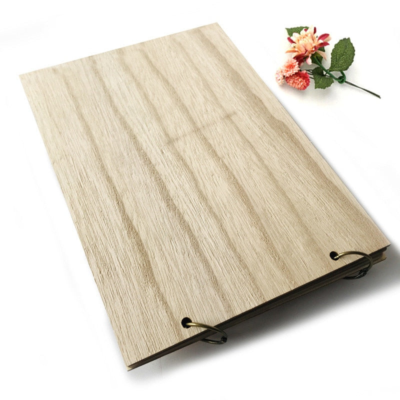 Wedding Guest Book Rustic Wood Guestbook