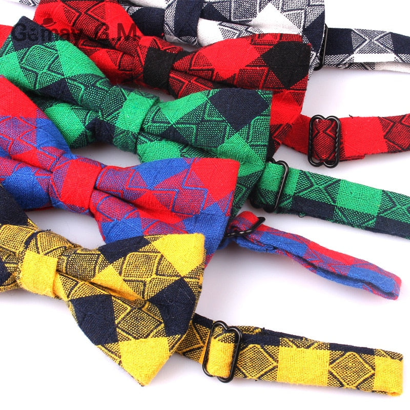 Plaid Bow Ties Children Suit Casual Bowtie