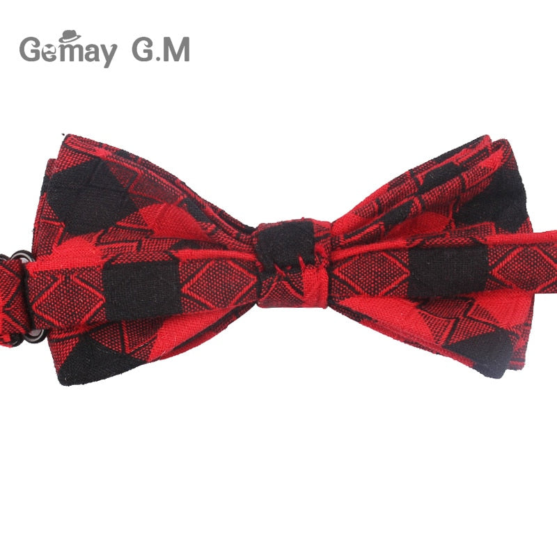 Plaid Bow Ties Children Suit Casual Bowtie