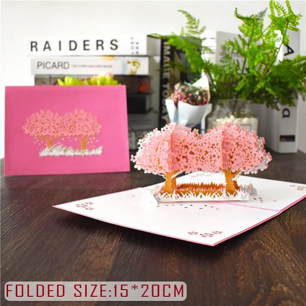 3D Pop Up Valentines Wedding Love Engagement Card
