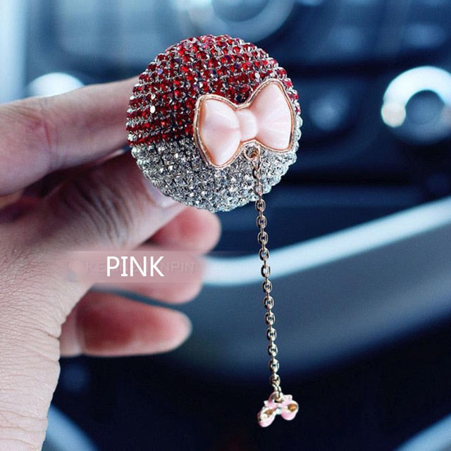 Crystal Pendant Car Perfume Clip