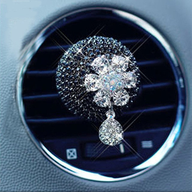 Crystal Pendant Car Perfume Clip